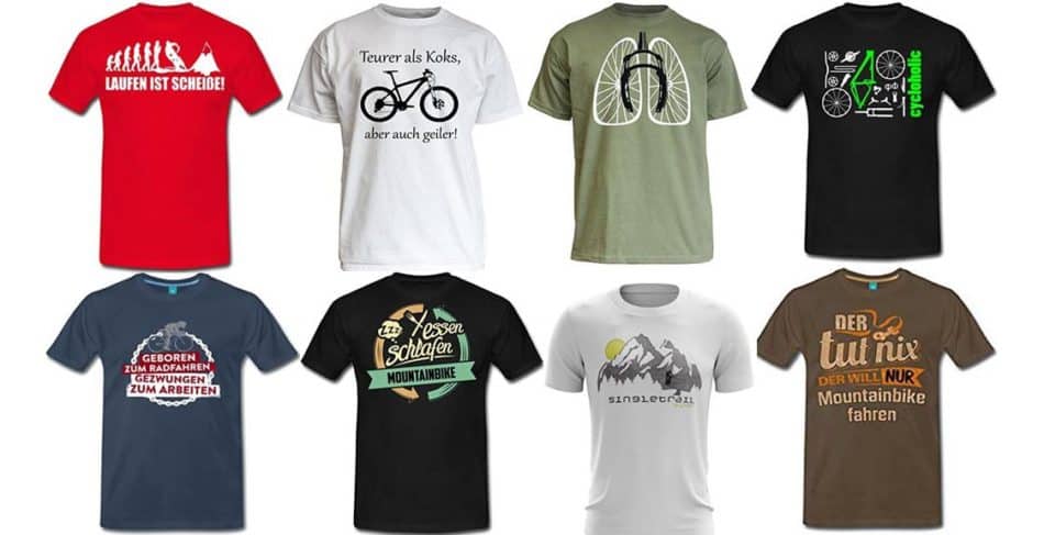 Top 10 - Die lustigsten Männer Mountainbike T-Shirts