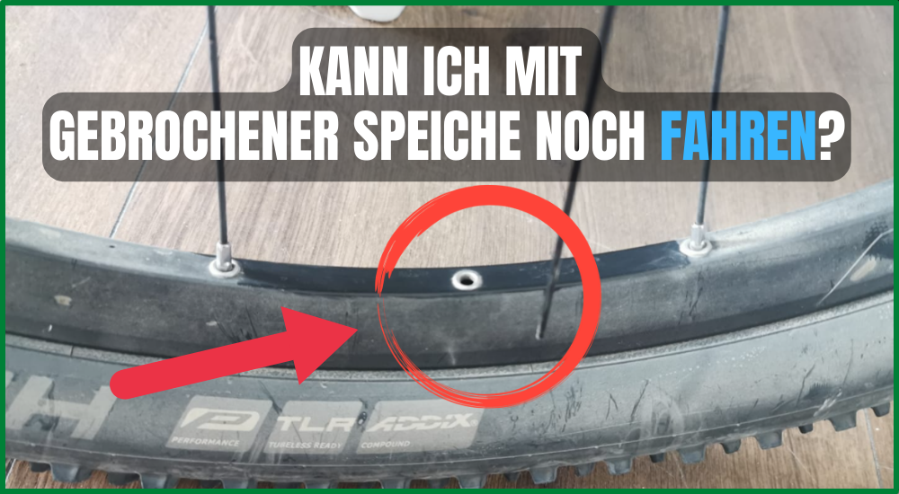 Kann man ein Mountainbike mit gebrochener Speiche fahren?