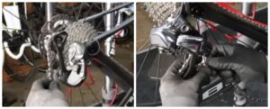 Vernieten der Fahrradkette ohne Spezialtool